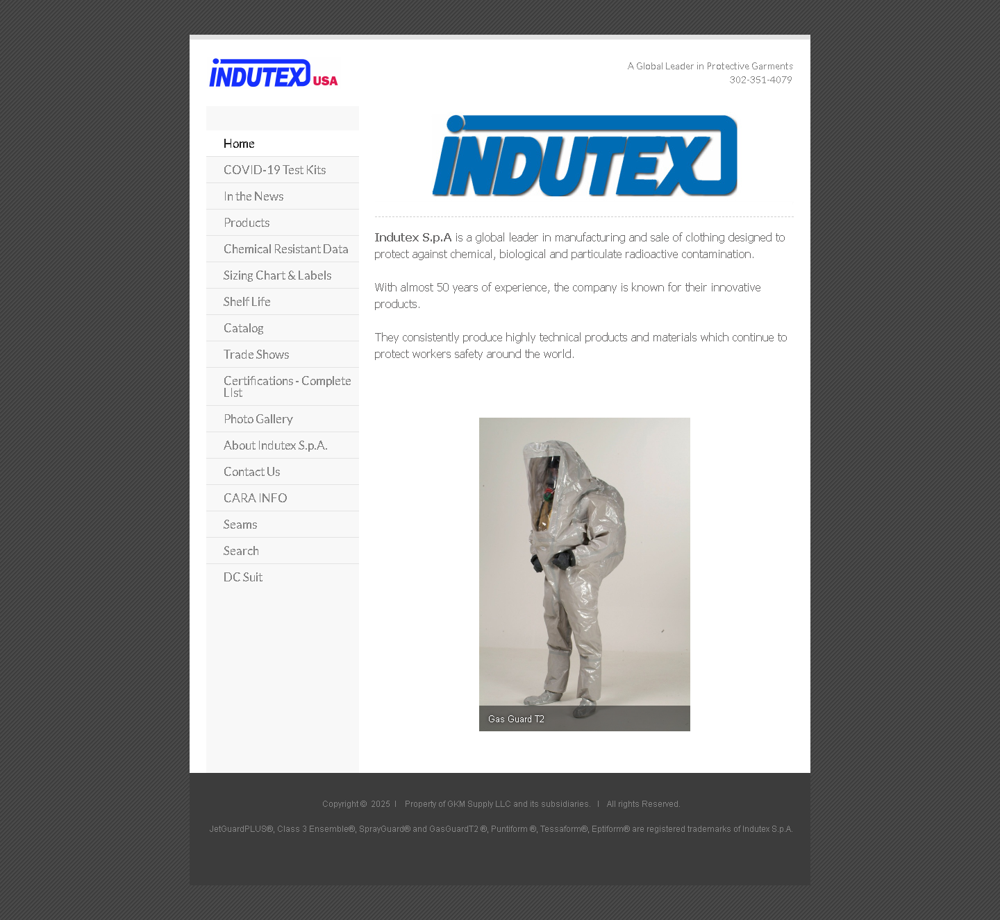 The legacy PPE supplier website before the rebuild